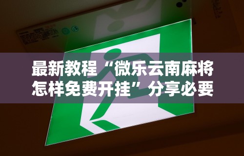 最新教程“微乐云南麻将怎样免费开挂”分享必要外挂教程