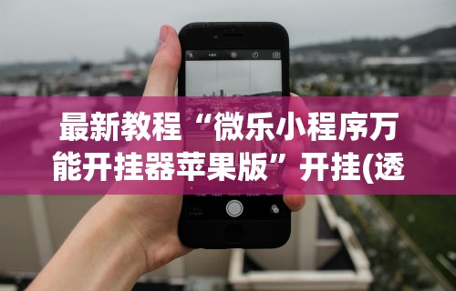 最新教程“微乐小程序万能开挂器苹果版”开挂(透视)辅助神器