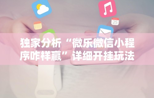 独家分析“微乐微信小程序咋样赢”详细开挂玩法
