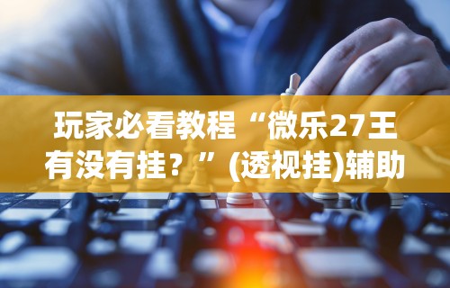 玩家必看教程“微乐27王有没有挂？	”(透视挂)辅助透视教程