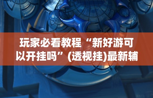 玩家必看教程“新好游可以开挂吗”(透视挂)最新辅助详细教程
