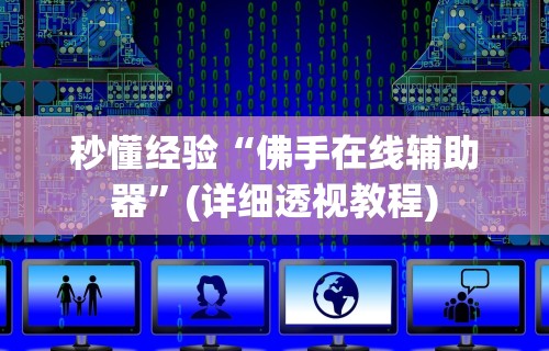 秒懂经验“佛手在线辅助器”(详细透视教程)