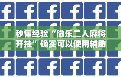 秒懂经验“微乐二人麻将开挂”确实可以使用辅助
