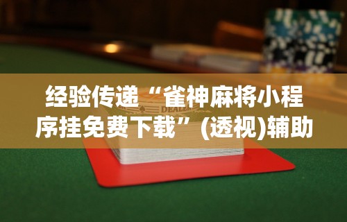 开挂辅助工具“海讯河源麻将和平版有挂吗”开挂神器{透视辅助}全揭秘