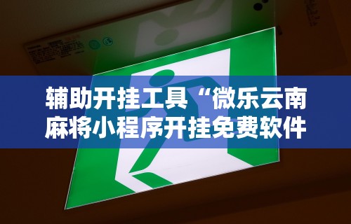 辅助开挂工具“微乐云南麻将小程序开挂免费软件”确实有挂