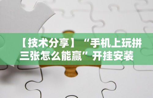 教程解析“微乐填大坑开挂”开挂辅助教程