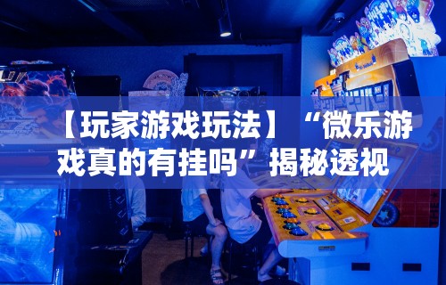 【玩家游戏玩法】“微乐游戏真的有挂吗”揭秘透视辅助万能挂