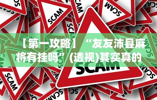 【第一攻略】“友友沛县麻将有挂吗”(透视)其实真的有挂