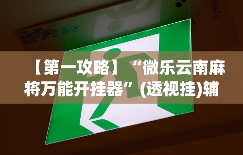【第一攻略】“微乐云南麻将万能开挂器”(透视挂)辅助透视教程