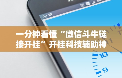 一分钟看懂“微信斗牛链接开挂”开挂科技辅助神器手机