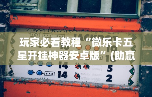 玩家必看教程“微乐卡五星开挂神器安卓版	”(助赢详细开挂教程)