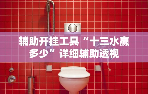 辅助开挂工具“十三水赢多少	”详细辅助透视