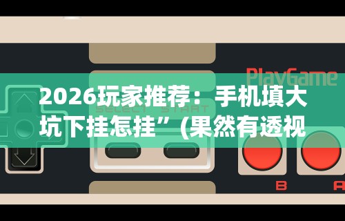 2026玩家推荐：手机填大坑下挂怎挂	”(果然有透视挂)