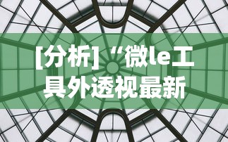 [分析]“微le工具外透视最新版本更新内容”附透视挂详细教程