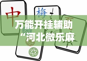 万能开挂辅助“河北微乐麻将游戏怎么玩才能赢	”(曝光透视必备猫腻)