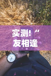 实测!“友相逢可以开挂吗	”科技辅助神器手机