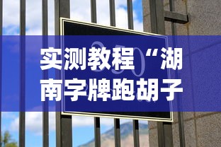 实测教程“湖南字牌跑胡子心得体会技巧”作弊挂(辅助外挂+教程)