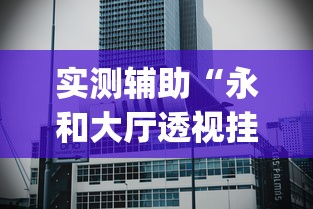 实测辅助“永和大厅透视挂下载	”(曝光透视必备猫腻)